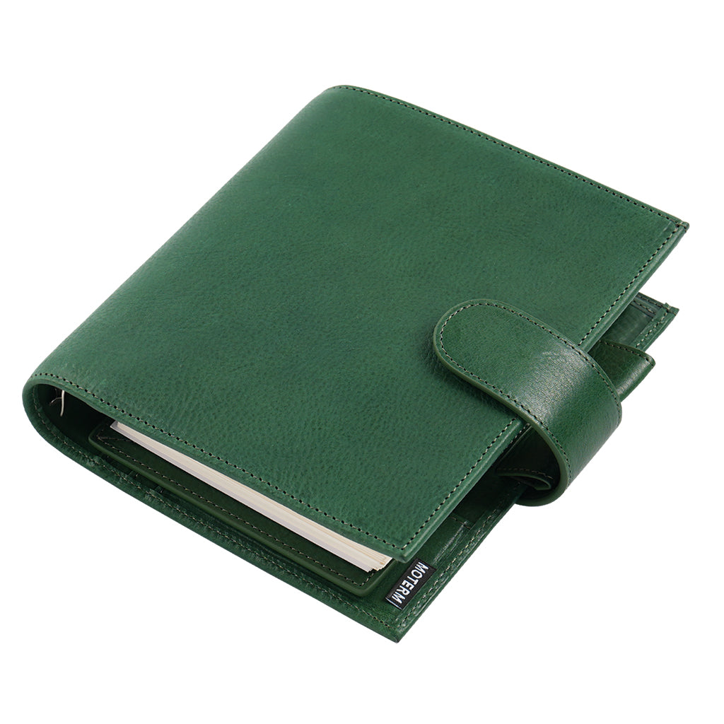 Moterm Luxe Rings Planner - A6 (Vegetable Tanned Leather)