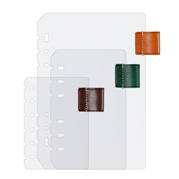 Moterm PP Binder Dividers with Leather Pen Loop - A5 / Personal / Pocket