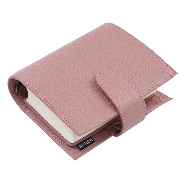 Moterm Firm Pebbled Grain Leather -  Greyish Pink Color-37376379 