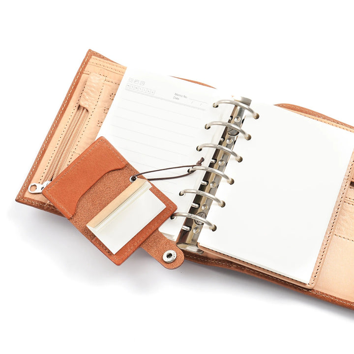 Super Mini Genuine Leather Notebook Planner Keychain Handmade Cowhide ...