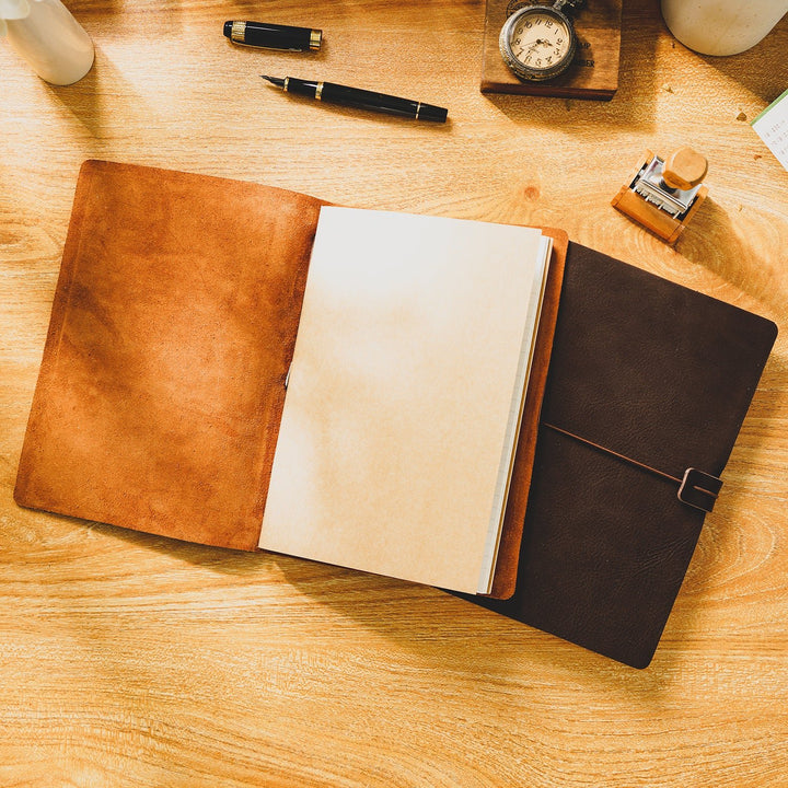 Moterm Compact Traveler Notebook Cover - A5 (Vegetable Tanned Leather)
