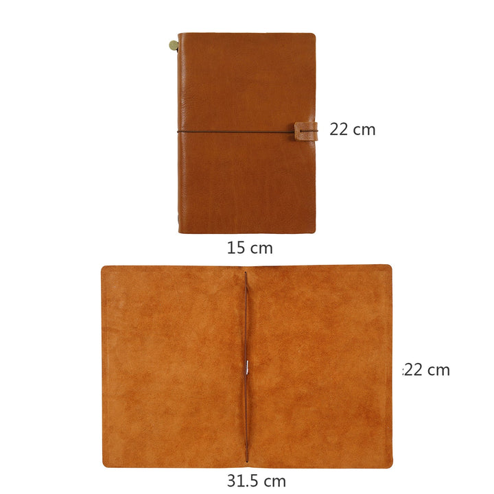 Moterm Compact Traveler Notebook Cover - A5 (Vegetable Tanned Leather)