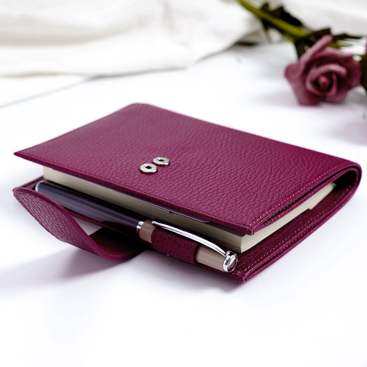 Moterm Firm Pebbled Grain Leather - Beetroot Color