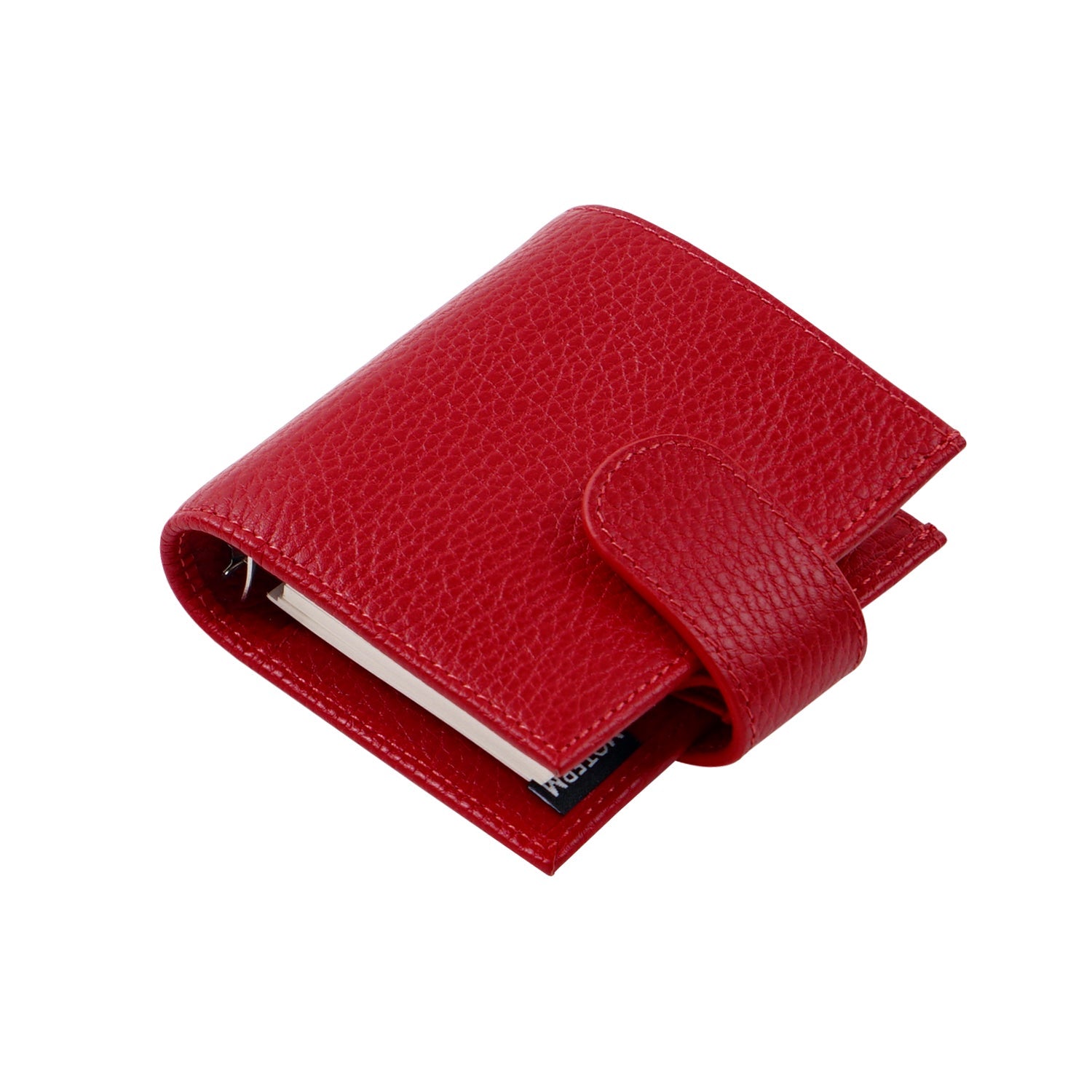 Moterm Firm Pebbled Grain Leather - Cherry Red Color