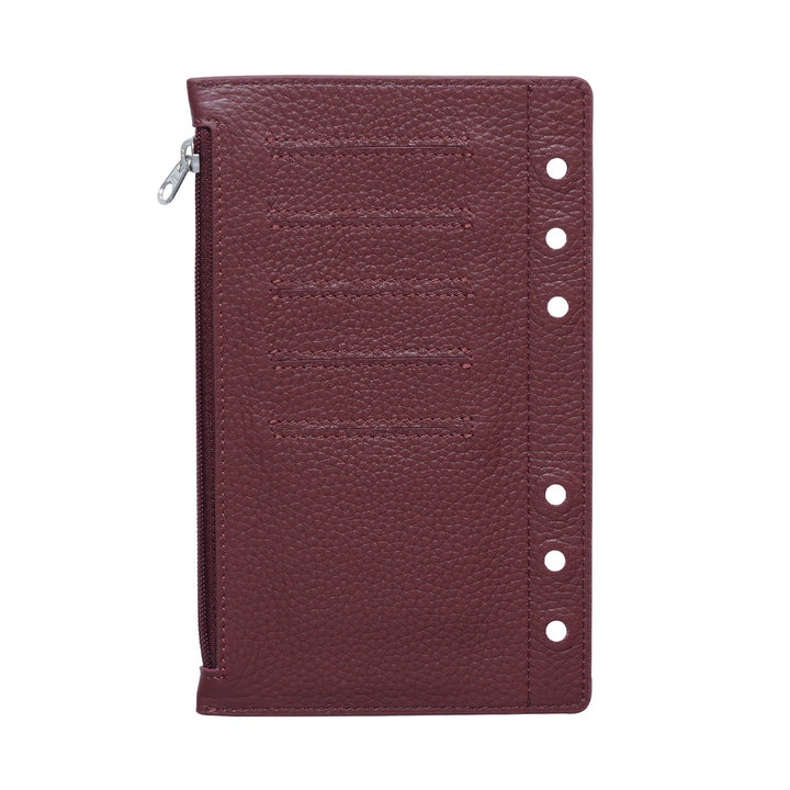 Moterm Leather Zipper Flyleaf - Personal (Pebbled) - 16B-LN310-PL-LZ-BY