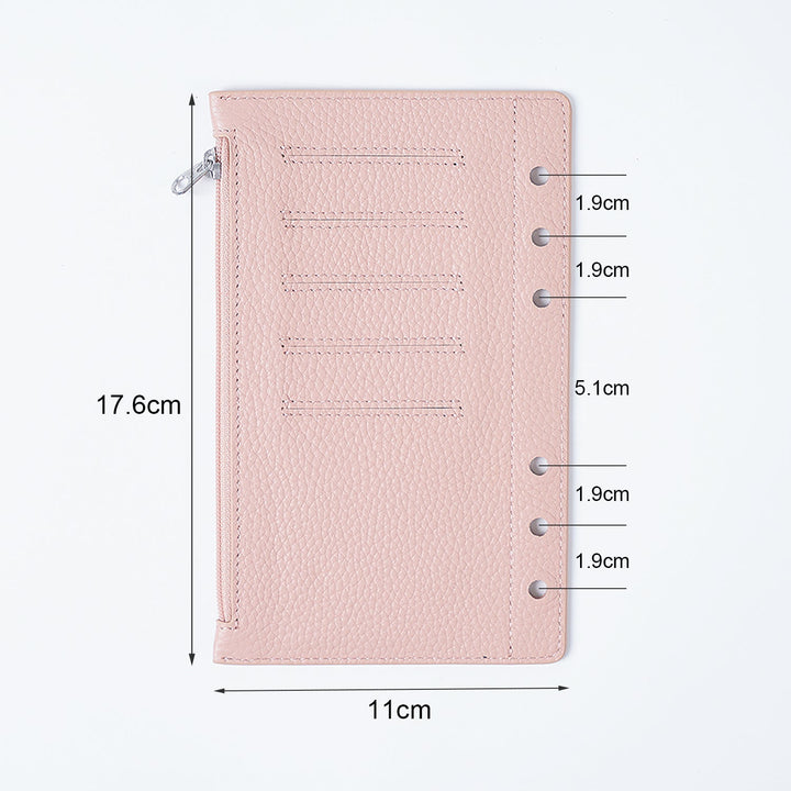 Moterm Leather Zipper Flyleaf - Personal (Pebbled)