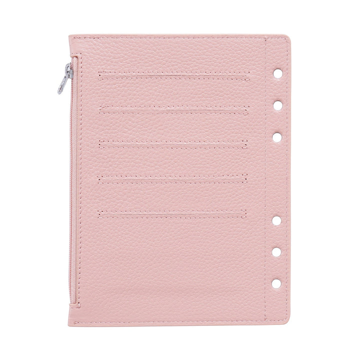 Moterm Leather Zipper Flyleaf - Personal Wide (Pebbled)