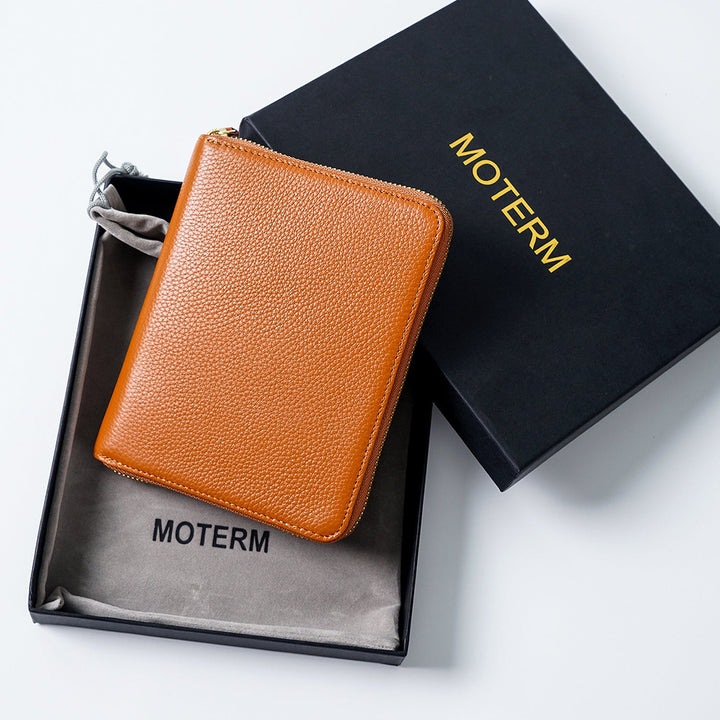 Moterm Leather Zippered 24 Slots Pen Case (Pebbled)