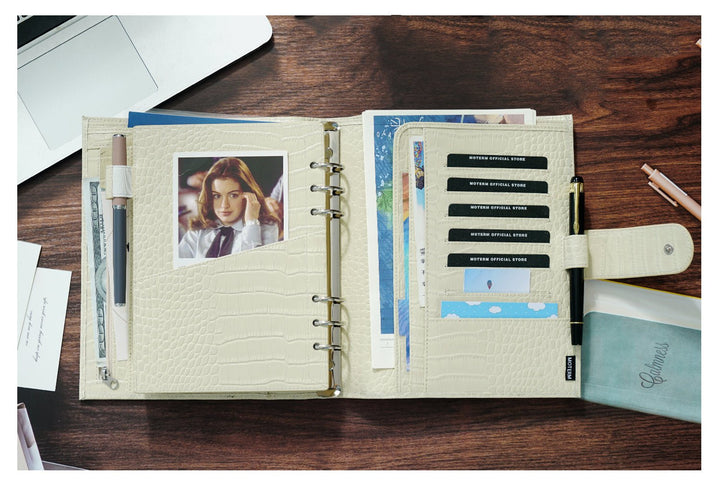 Moterm Luxe 2.0 Rings Planner - A5 ( Croc/ New Croc )