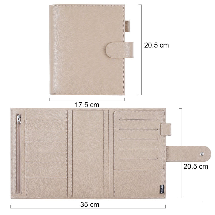 Moterm New Discbound Leather Cover for Happy planner - HP Mini size (Pebbled)