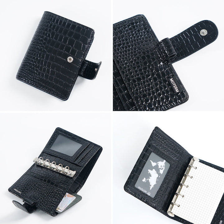 Moterm Regular Rings Planner - A8 (Shiny Croc)