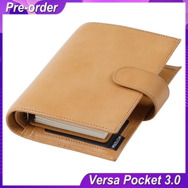 (On going) PRE-ORDER Moterm Versa 3.0 Rings Planner - Pocket (Vegetable Tanned Leather) Shipping Starts at the end of November